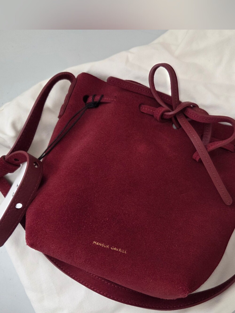 Mansur Gavriel Mini Mini Bucket Bag In Color Rococo - Picture 2 of 10